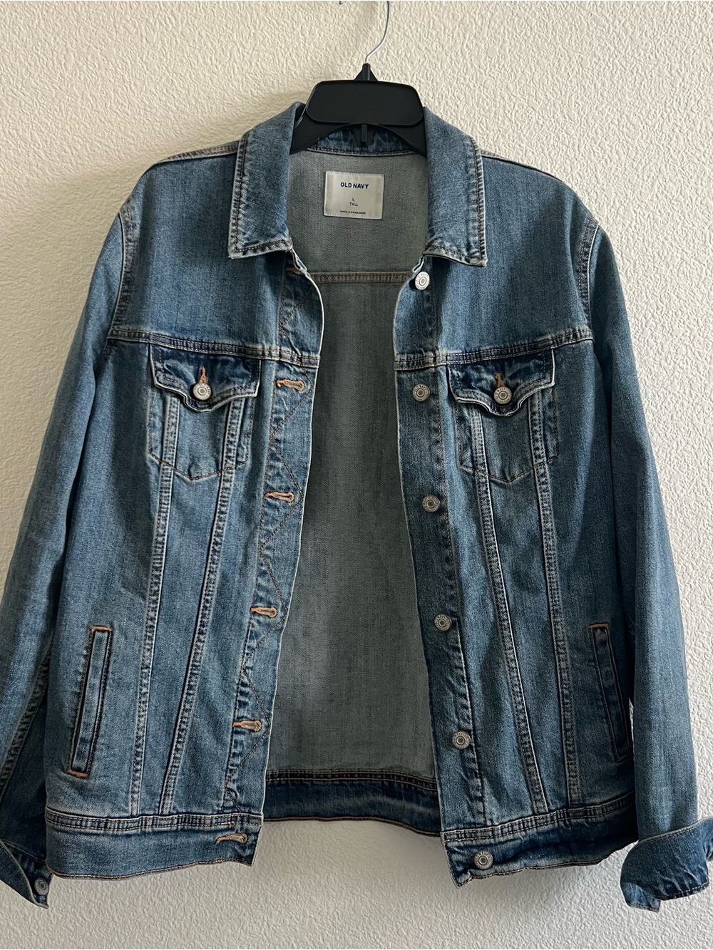 Old Navy Medium Blue Denim Jacket TALL